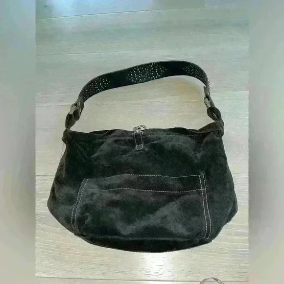 Tylie Malibu Handbags - Tylie Malibu Suede Jeweled Hobo vintage bag Y2K